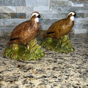SOLD Ceramic Quail Figurines